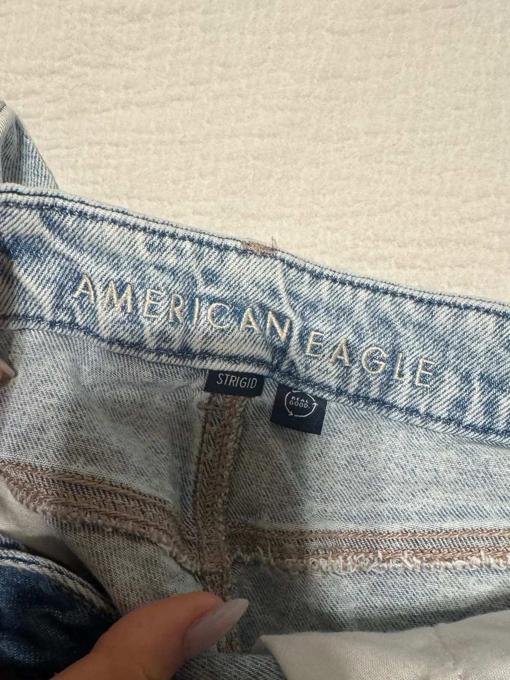 Distressed Light Blue Denim Women’s Shorts